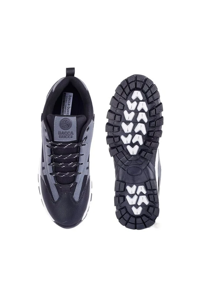 Bacca Bucci Grey FOREST Low-Top Hiking Boots for Men | Best Price UAE